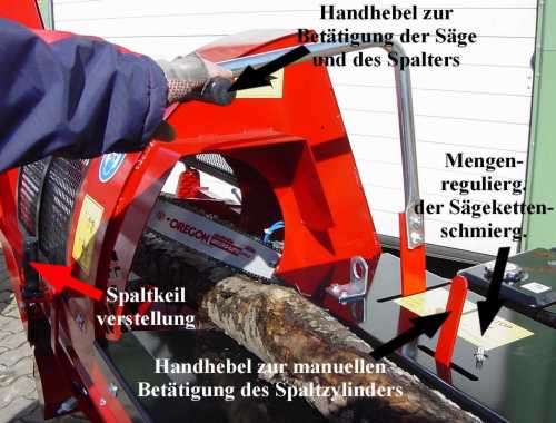 JAPA 300B Benzinmotor Spaltautomat Sägespaltautomat Holzspalter