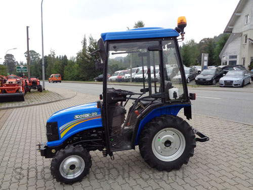 Traktorkabine beheizt für Kleintraktor Traktor Solis 26HST und Solis 26 9+9  - Motorgeräte Fritzsch GmbH