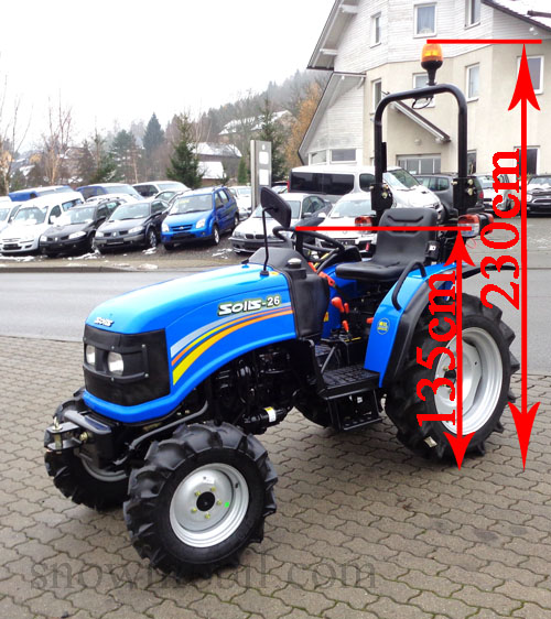 Traktor Kleintraktor SOLIS 26 26PS Allrad hydr ...